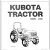 Kubota Tractor L4400 Operators Manual TC230 1971 1 1