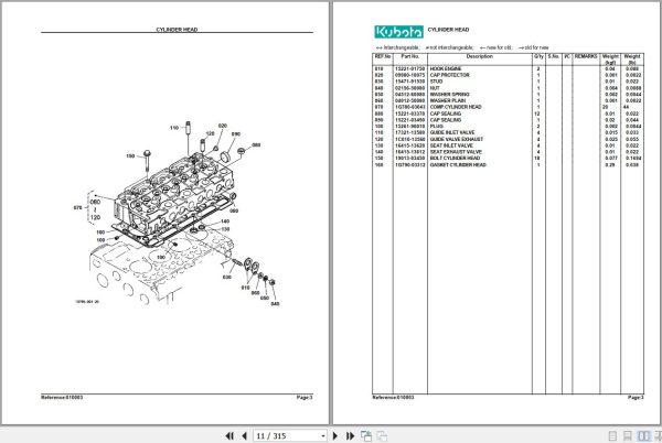 Kubota Tractor L4400DT Parts Manual 2
