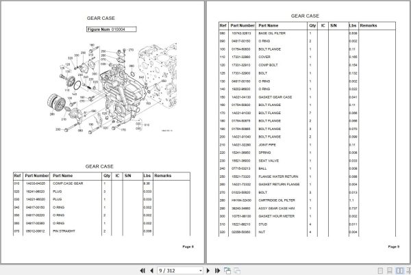 Kubota Tractor L4400H Parts Manual 2