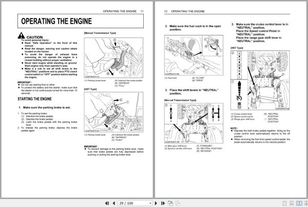 Kubota Tractor L4600HST Operators Manual TC430 59711 2