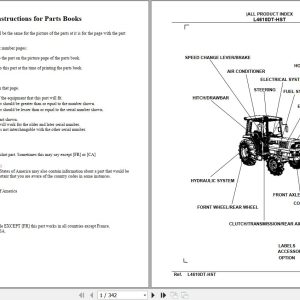 Kubota Tractor L4610DT HST Parts Manual 1