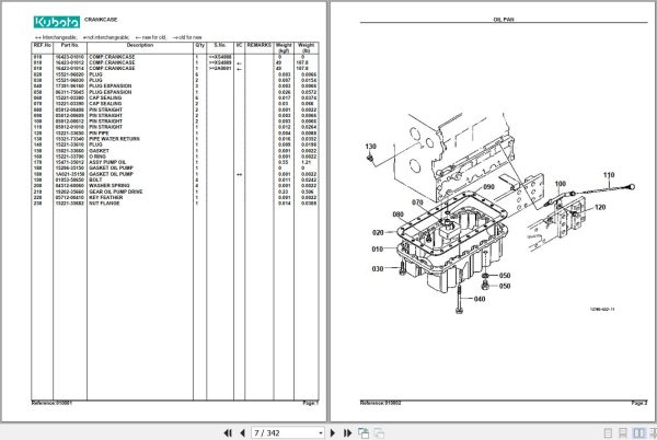 Kubota Tractor L4610DT HST Parts Manual 2