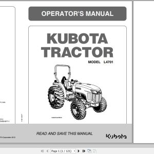 Kubota Tractor L4701 Operators Manual TC630 5971 1 1