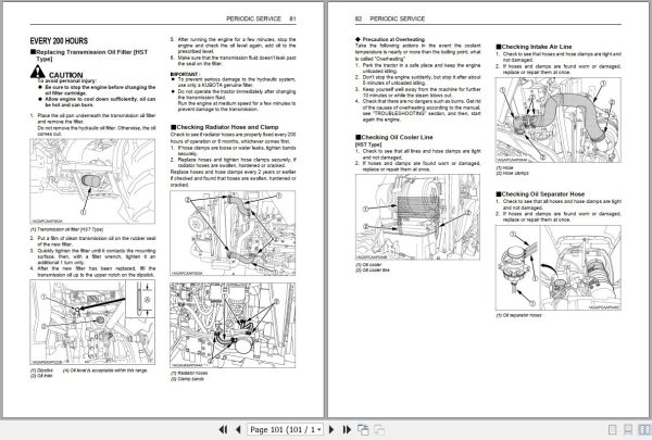 Kubota Tractor L4701 Operators Manual TC630 5971 1 2