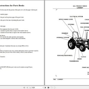 Kubota Tractor L5450DT Parts Manual 1