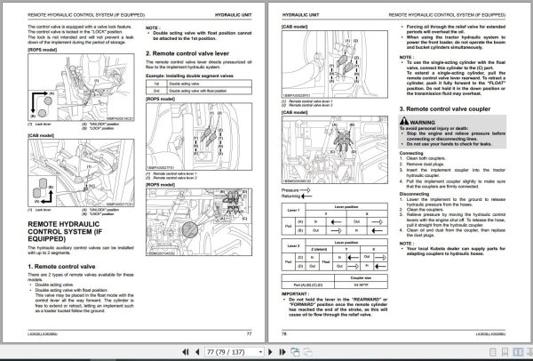 Kubota Tractor LX2620 LX2620SU Operators Manual 6C820 6311 2 2