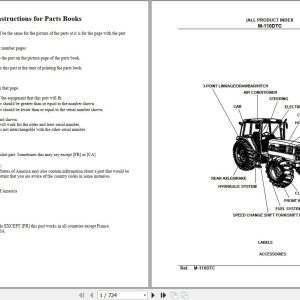 Kubota Tractor M 110DTC Parts Manual 1