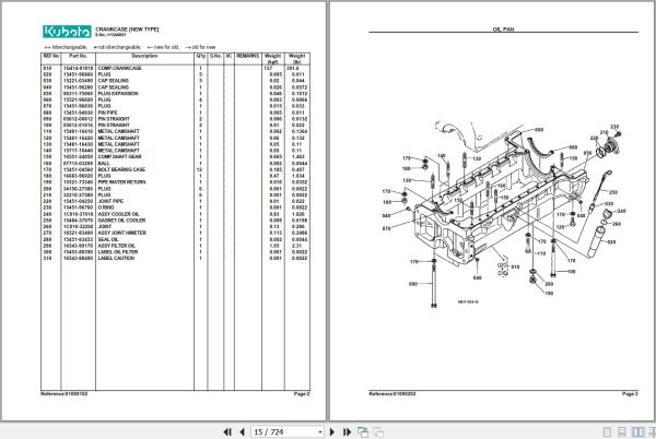 Kubota Tractor M 110DTC Parts Manual 2