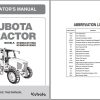 Kubota Tractor M100GX M110GX M126GX M135GX Operators Manual 3Y206 9971 1 1