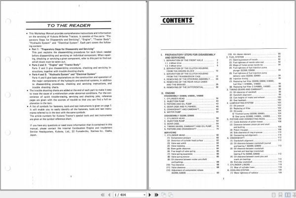 Kubota Tractor M4000 M4500 M5500 M6500 M7500 Operators Manual 1