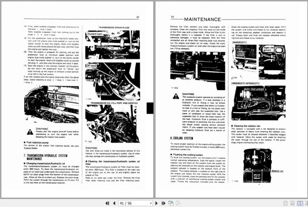 Kubota Tractor M4500 M5500 M7500 DT Operators Manual 3545899715 2