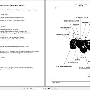 Kubota Tractor M4500 Parts Manual 1