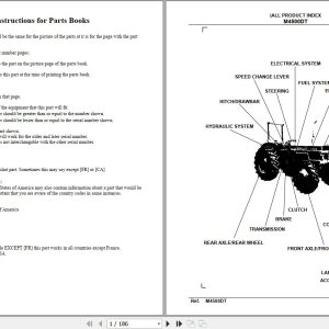 Kubota Tractor M4500DT Parts Manual 1