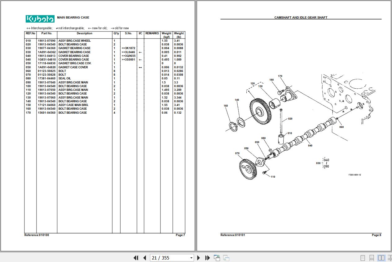 Kubota Tractor M4900 Parts Manual 2