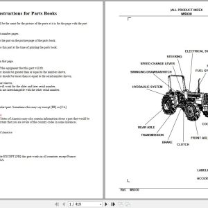 Kubota Tractor M5030 Parts Manual 1