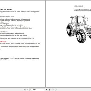 Kubota Tractor M5040HDC Parts Manual 1