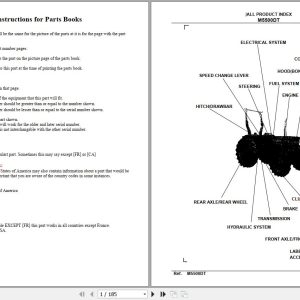 Kubota Tractor M5500DT Parts Manual 1