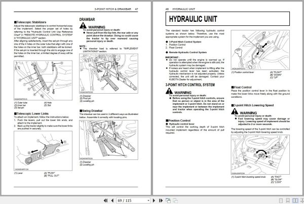 Kubota Tractor M5660SUH M5660SUHD Operators Manual 3C111 9971 1 2