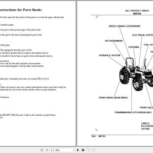 Kubota Tractor M5700 Parts Manual 1