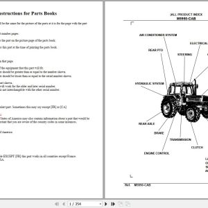Kubota Tractor M5950 CAB Parts Manual 1