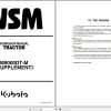 Kubota Tractor M9000 Supplement Workshop Manual 9Y011 18033 1