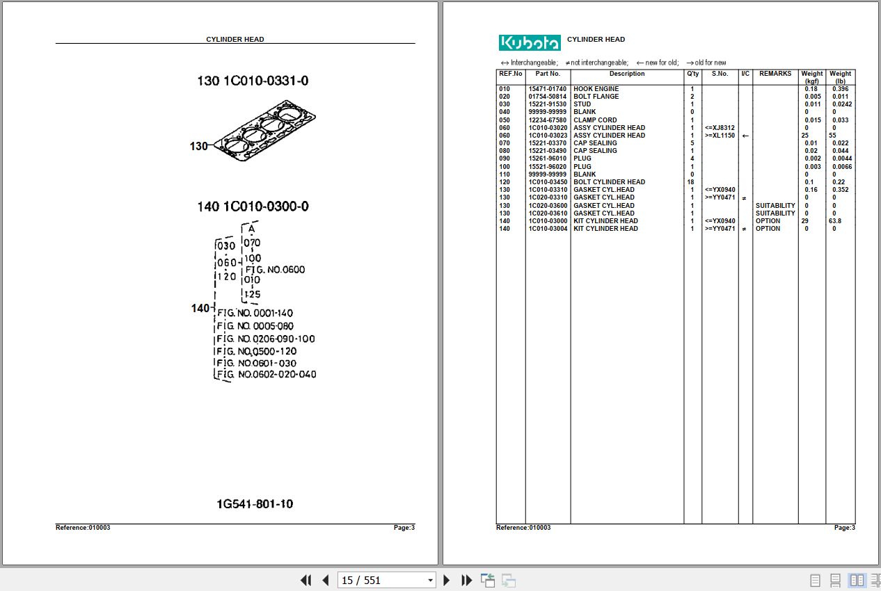 Kubota Tractor M9000DT Parts Manual 2