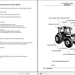Kubota Tractor M9000HDC Parts Manual 1