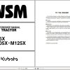 Kubota Tractor M95X M105X M125X Workshop Manual 97897 13270 1