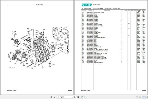 Kubota Tractor MX5000F Parts Manual 2