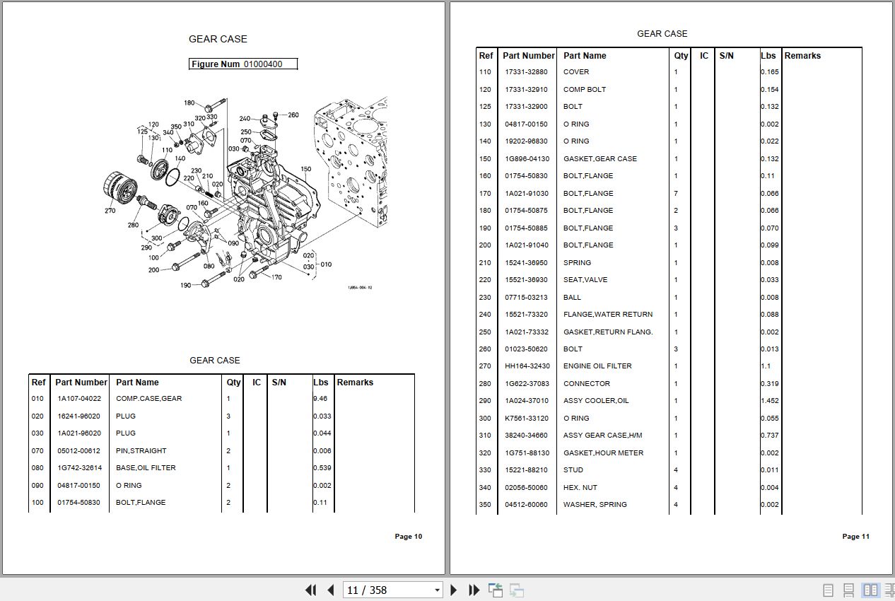 Kubota Tractor MX5100H Parts Manual 2