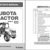 Kubota Tractor MX5400 MX6000 Operators Manual TC860 1971 5 1