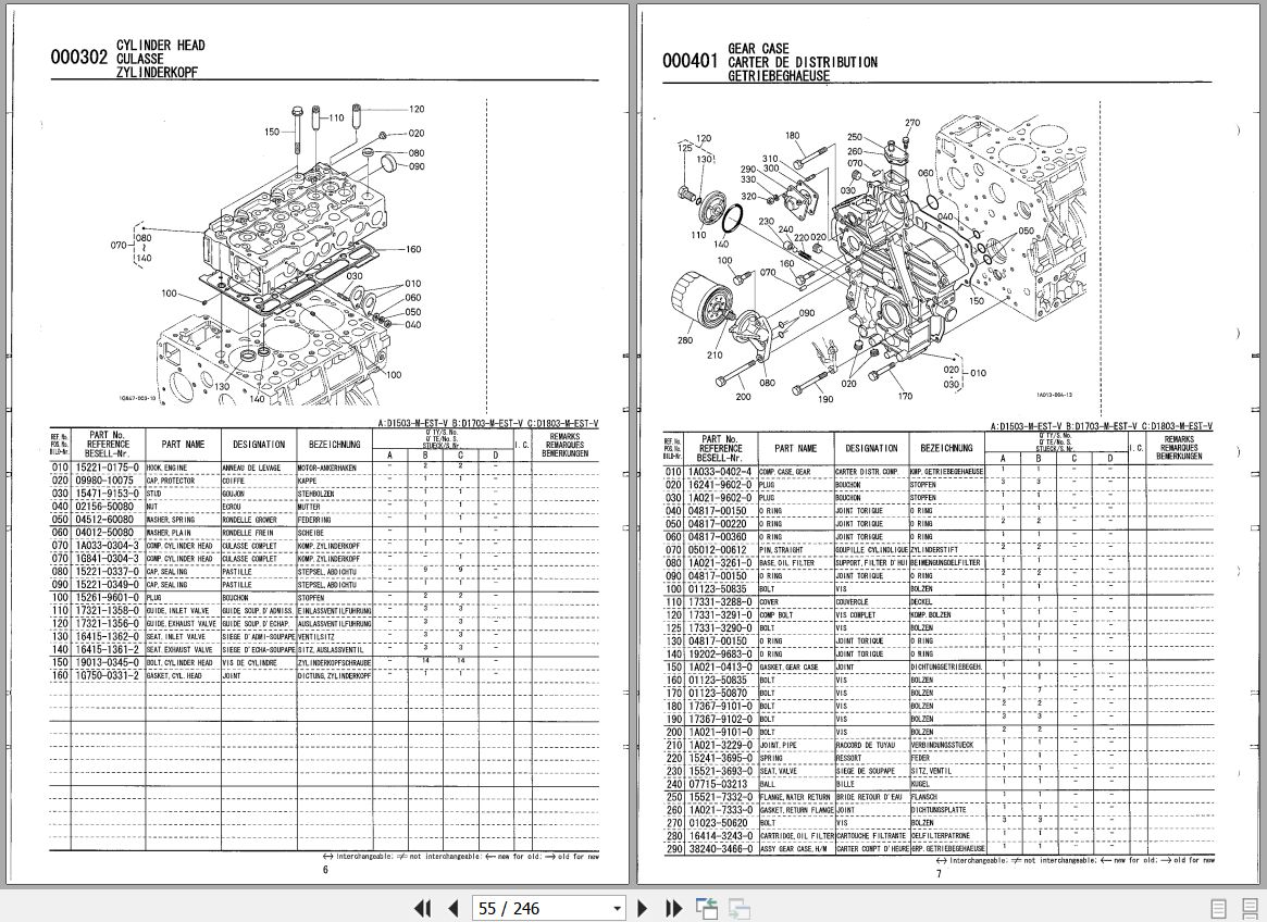 Kubota Tractor STV 32 36 40 Illustrated Parts Manual 97898 23010 2