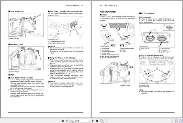 Kubota Tractor STW34 STW37 STW40 Operators Manual TA630 8113 3 2