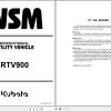Kubota Utility Vehicle RTV 900 Workshop Manual 9Y011 15305 1