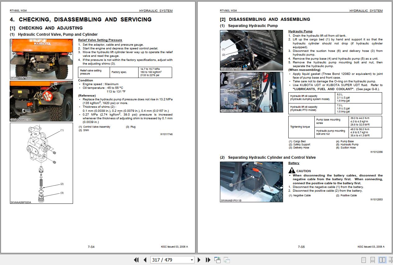 Kubota Utility Vehicle RTV 900 Workshop Manual 9Y011 15305 2