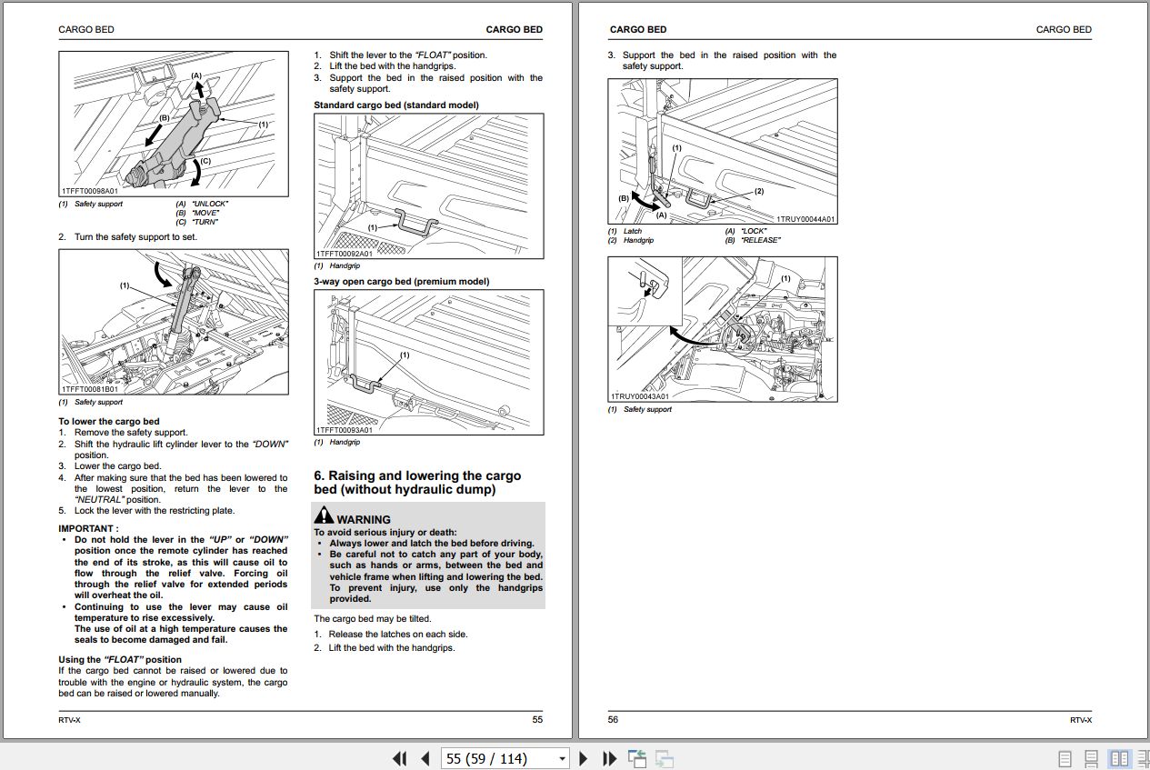 Kubota Utility Vehicle RTV X Series Operators Manual K7121 7121 1 2