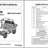 Kubota Utility Vehicle RTV X1140 Operators Manual K7621 7121 2 1