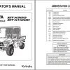 Kubota Utility Vehicle RTV X900 RTV X1120D Operators Manual K7421 7121 7 1