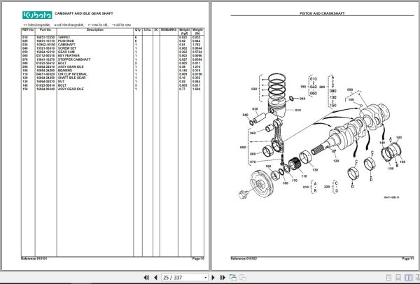 Kubota Utility Vehicle RTV900W Parts Manual 2