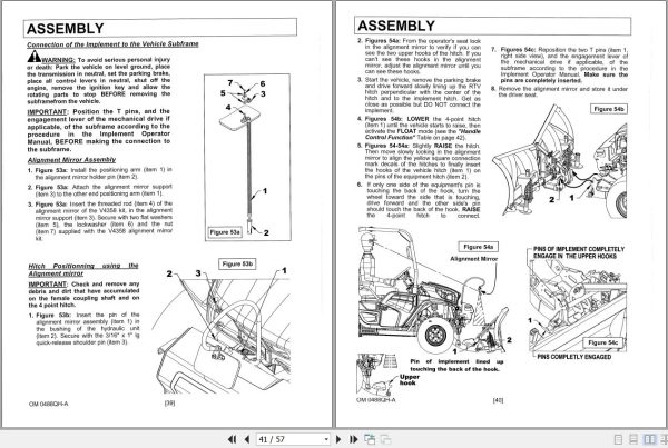 Kubota V5293B 4 Point Hitch Power Unit Owners Manual 77700 11308 2