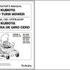 Kubota Zero Turn Mower Z411KW to Z422KWT Operators Manual K3071 7123 2 EN ES 1