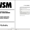 Kubota Zero Turn Mower ZD18F ZD21F ZD25F ZD28F Workshop Manual 9Y011 15062 1