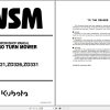 Kubota Zero Turn Mower ZD321 ZD326 ZD331 Workshop Manual 9Y111 00092 1