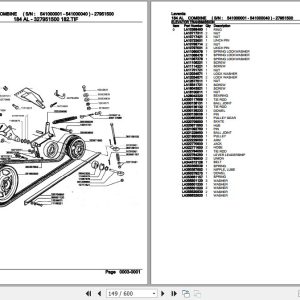 Laverda Combine 184 Al Parts Catalog 27951500 3