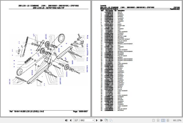 Laverda Combine 255 LCS LS Parts Catalog 27971502 3