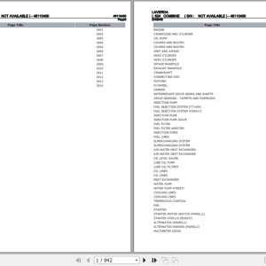 Laverda Combine L 624 Parts Catalog 46110400 1