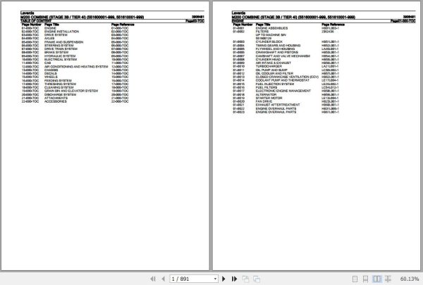 Laverda Combine M200 Parts Catalog 3906481 1