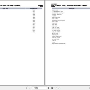 Laverda Combine M303 Parts Catalog 27966500 1