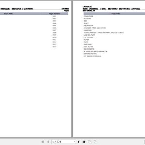 Laverda Combine M305 Parts Catalog 27975500 1