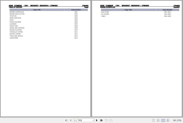 Laverda Combine M306 LS Parts Catalog 27964503 1